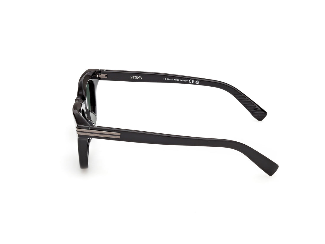 Lunettes de soleil ermenegildo zegna ez0281 01r negro geometric masculino taille 52mm - Vue détaillée