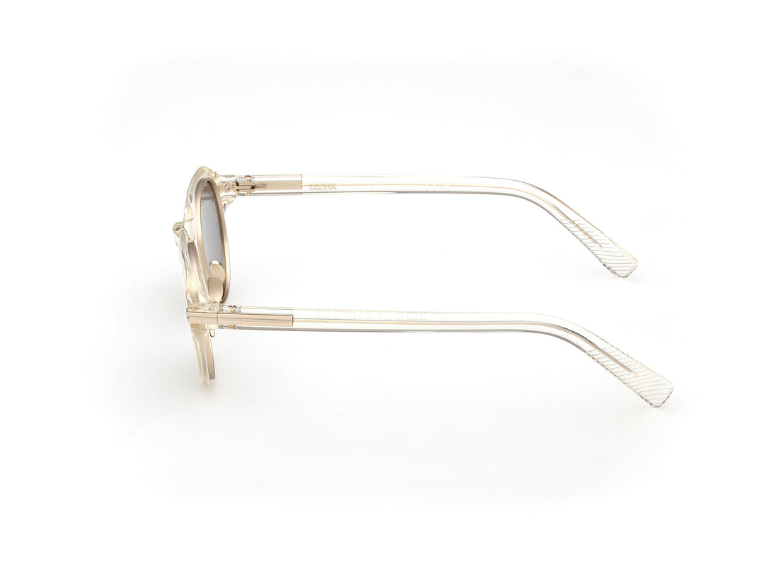 Lunettes de soleil ermenegildo zegna ez0286 39a amarillo round masculino taille 47mm - Vue détaillée