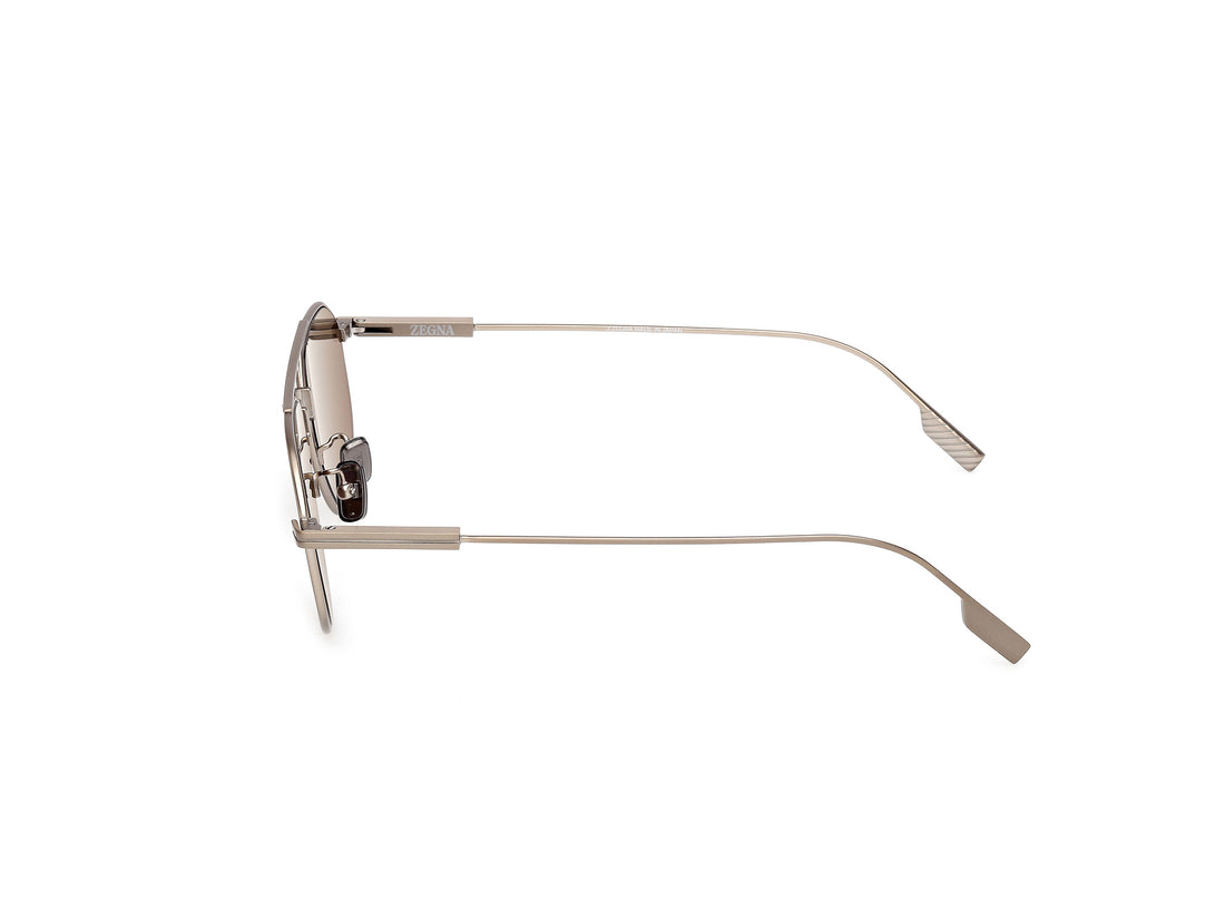 Lunettes de soleil ermenegildo zegna ez0289 35h bronce geometric masculino taille 56mm - Vue détaillée