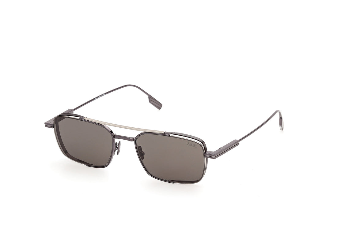 Occhiali da sole ermenegildo zegna ez0293 09a plateado geometric masculino taglia 54mm - Vista principale