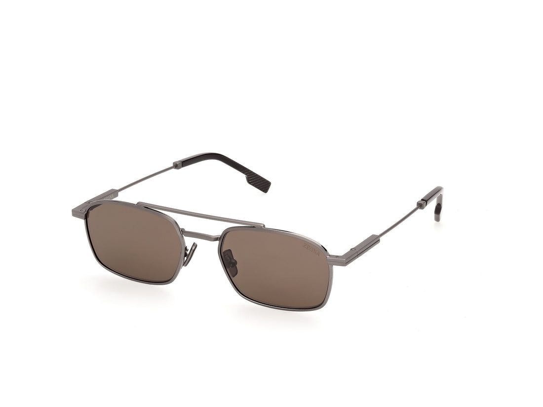 Óculos de sol ermenegildo zegna ez0298 09e plateado geometric masculino tamanho 54mm - Vista principal