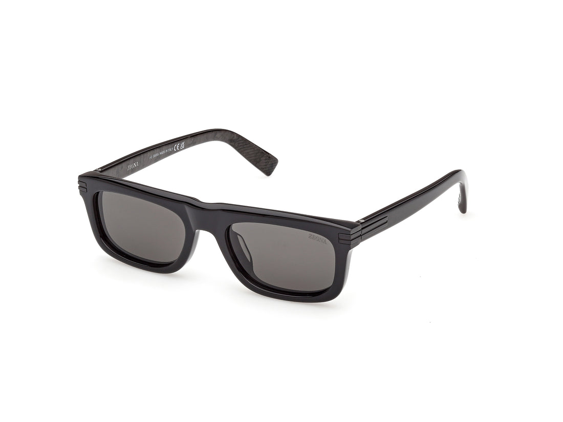 Gafas de sol ermenegildo zegna ez0301 05d negro rectangular masculino talla 53mm - Vista principal