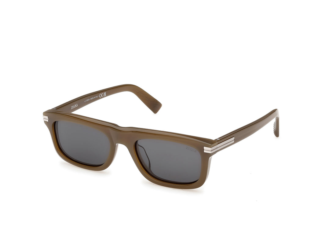 Gafas de sol ermenegildo zegna ez0301 98a verde rectangular masculino talla 53mm - Vista principal