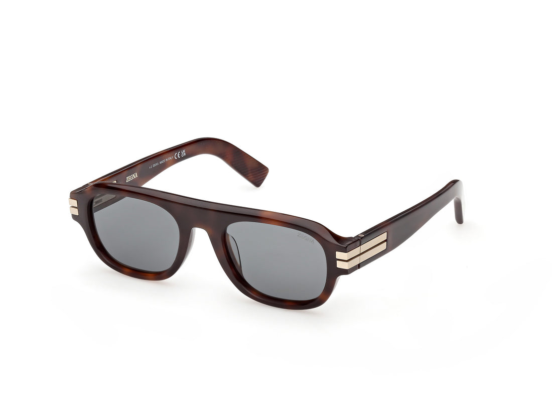 Gafas de sol ermenegildo zegna ez0304 52a havana geometric masculino talla 52mm - Vista principal