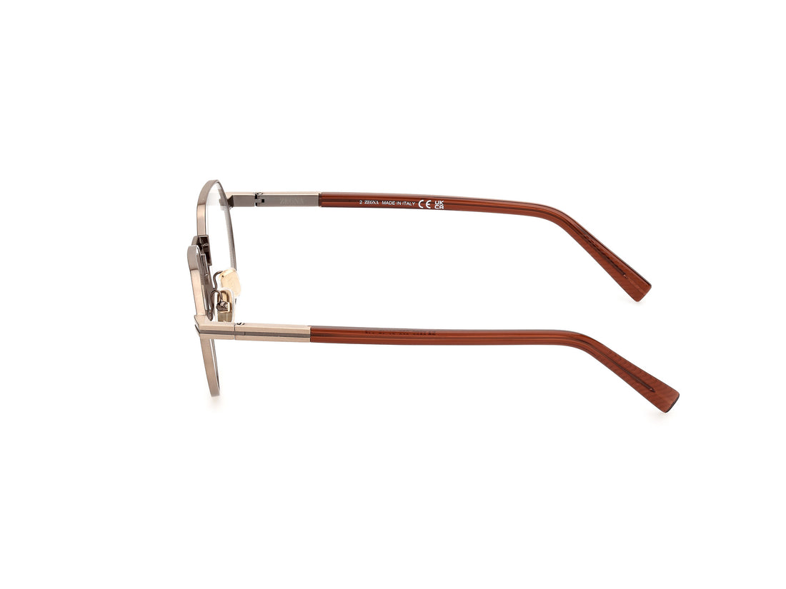 Brillen ermenegildo zegna ez5286 038 bronce masculino größe 51mm - Detailansicht