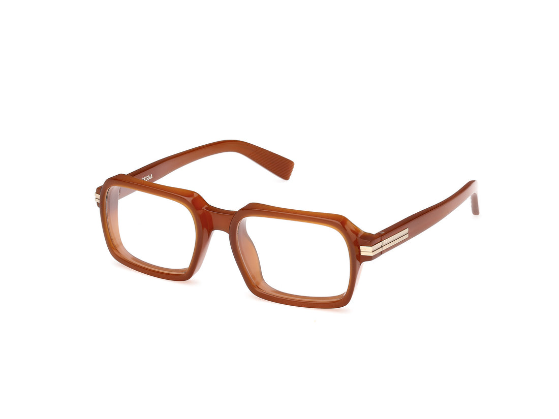 Gafas graduadas ermenegildo zegna ez5301 045 marron rectangular masculino talla 54mm - Vista principal