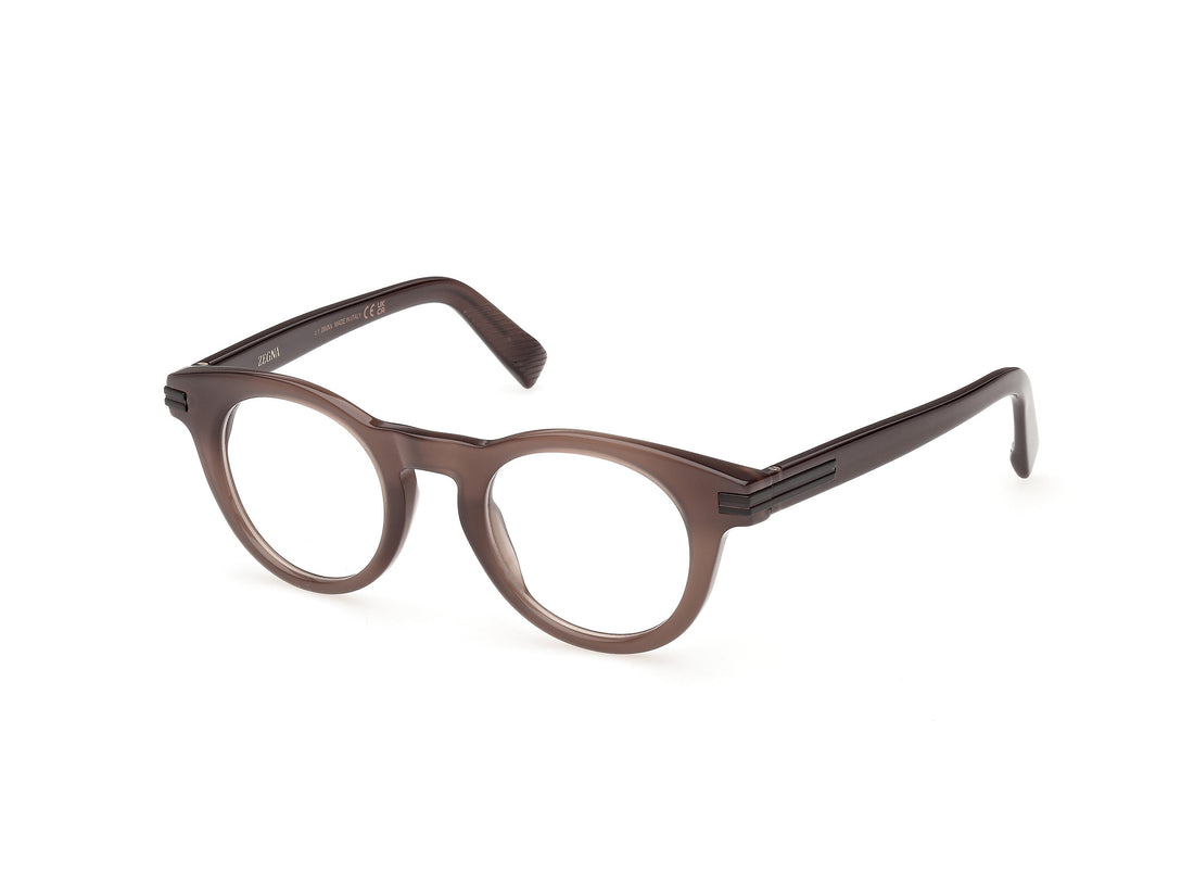 Gafas graduadas ermenegildo zegna ez5325 048 marron round masculino talla 46mm - Vista principal