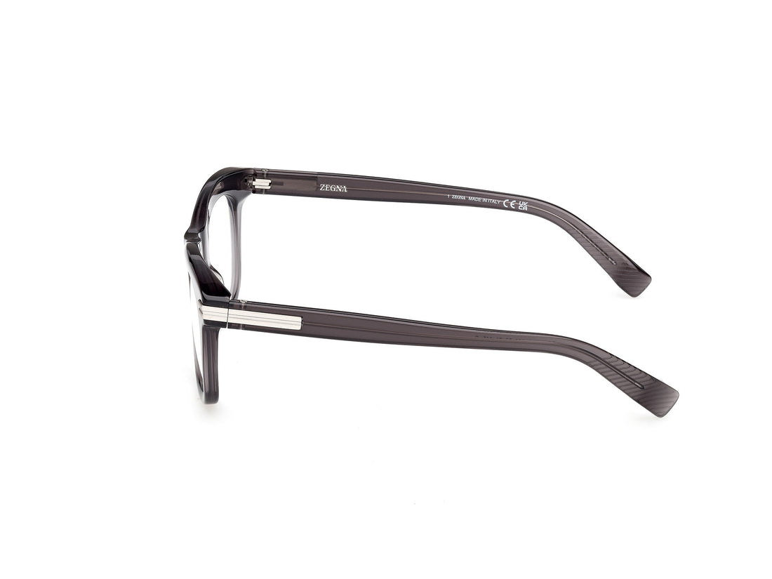 Gafas graduadas ermenegildo zegna ez5326-b 020 gris square masculino talla 50mm - Vista de detalle