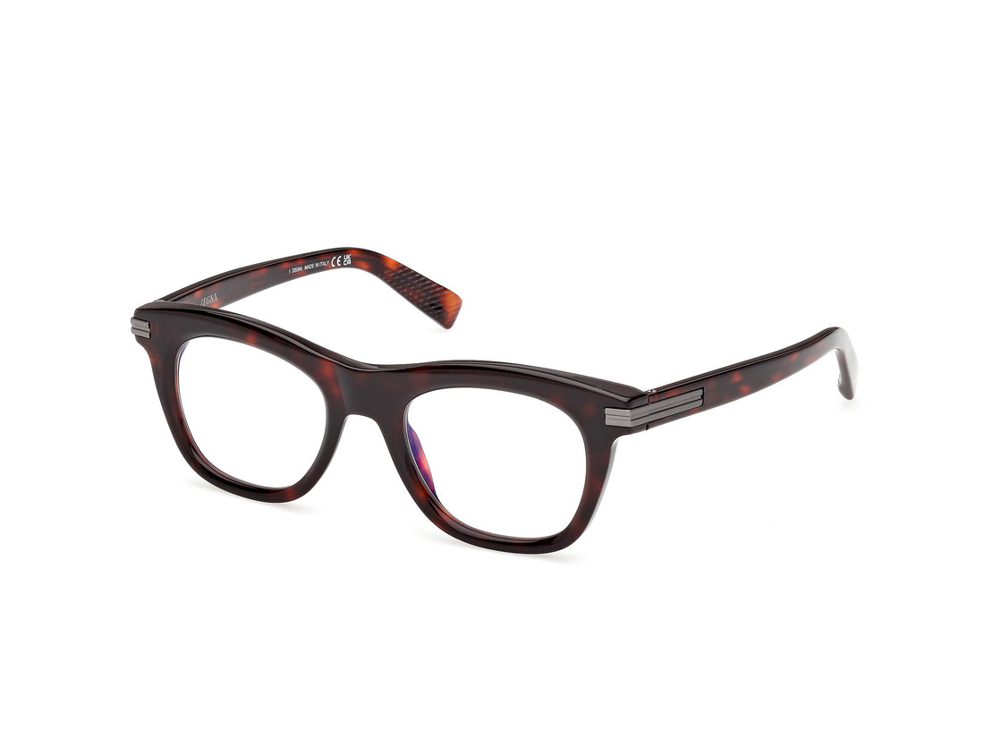 Gafas graduadas ermenegildo zegna ez5326-b 054 havana square masculino talla 50mm - Vista principal
