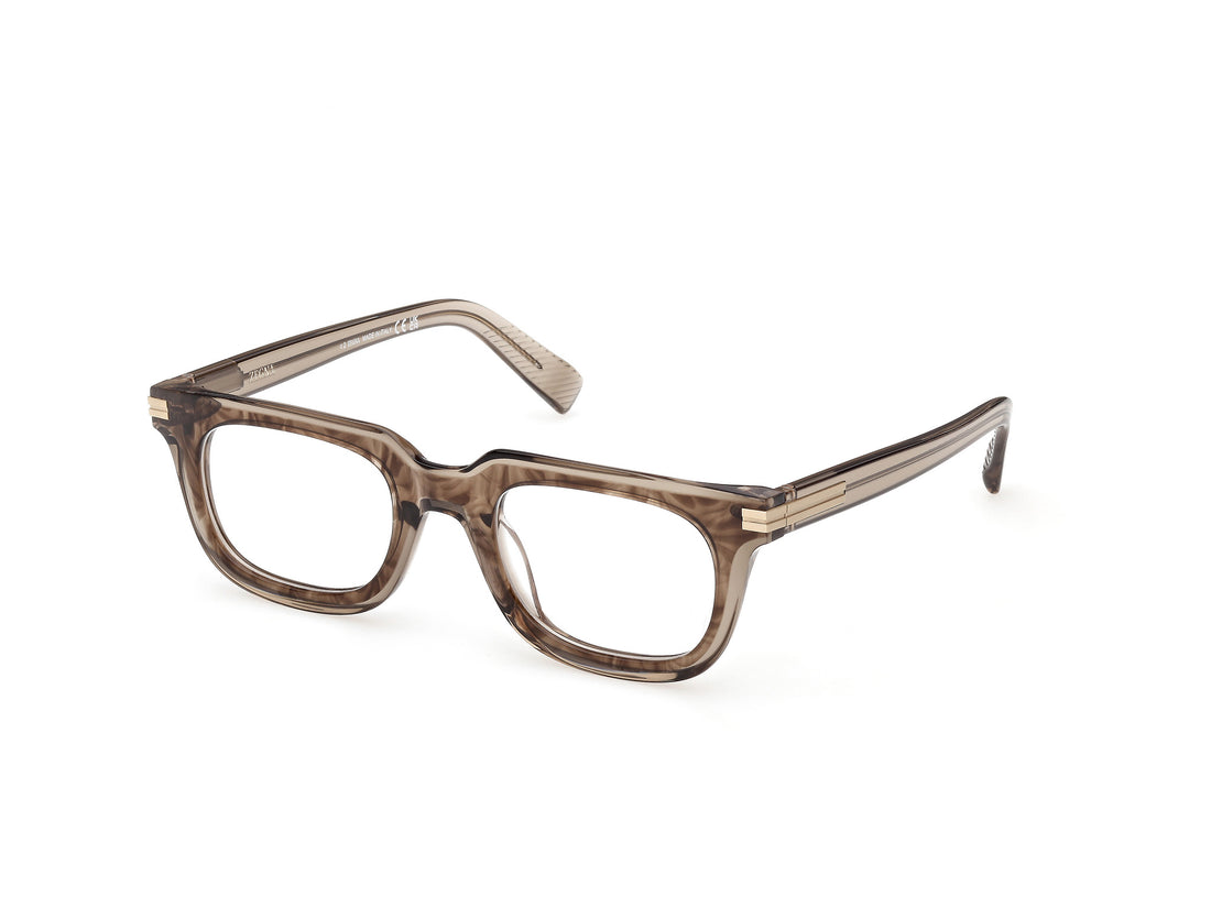 Gafas graduadas ermenegildo zegna ez5328 050 marron rectangular masculino talla 52mm - Vista principal