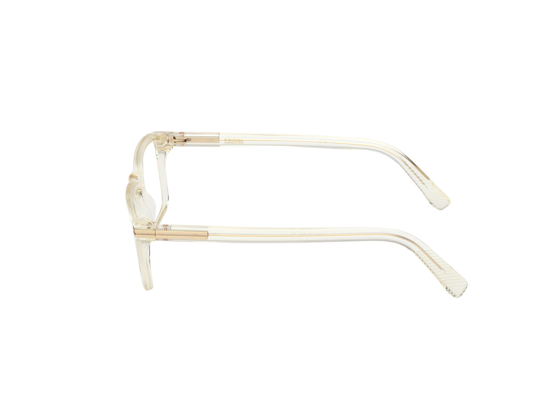 Occhiali da vista ermenegildo zegna ez5333 039 amarillo rectangular masculino taglia 55mm - Vista dettagliata