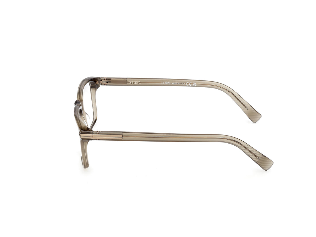 Occhiali da vista ermenegildo zegna ez5333 048 marron rectangular masculino taglia 55mm - Vista dettagliata