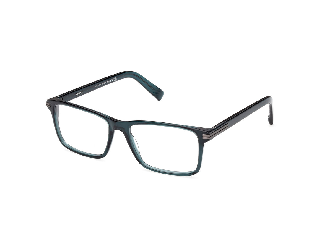 Occhiali da vista ermenegildo zegna ez5333 096 verde rectangular masculino taglia 55mm - Vista principale