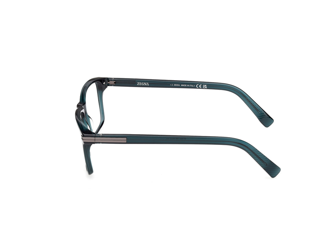 Occhiali da vista ermenegildo zegna ez5333 096 verde rectangular masculino taglia 55mm - Vista dettagliata