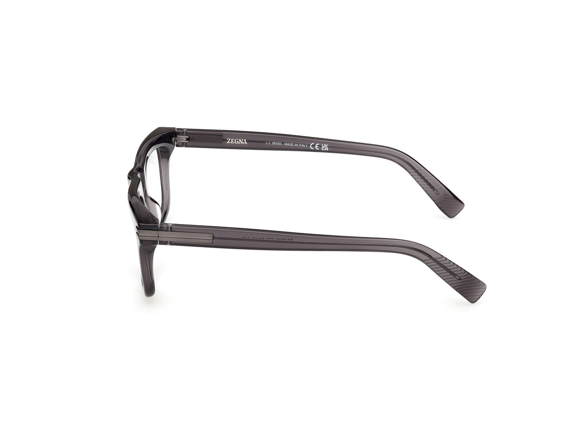 Occhiali da vista ermenegildo zegna ez5343 020 gris rectangular masculino taglia 54mm - Vista dettagliata