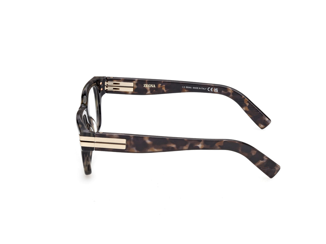 Gafas graduadas ermenegildo zegna ez5348 055 havana rectangular masculino talla 53mm - Vista de detalle