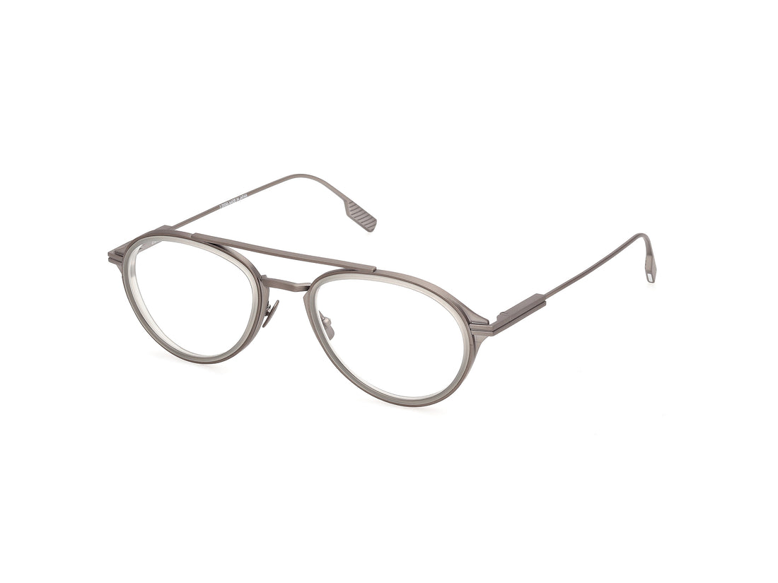 Brillen ermenegildo zegna ez5349 013 plateado geometric masculino größe 52mm - Hauptansicht