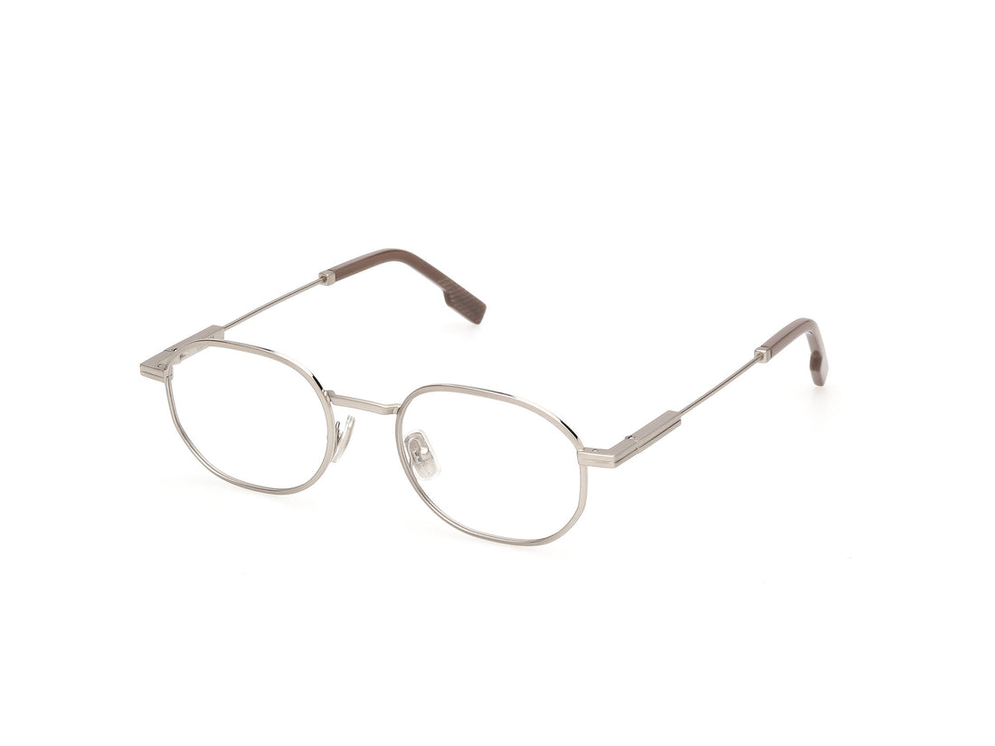 Óculos graduados ermenegildo zegna ez5351 017 plateado geometric masculino tamanho 52mm - Vista principal