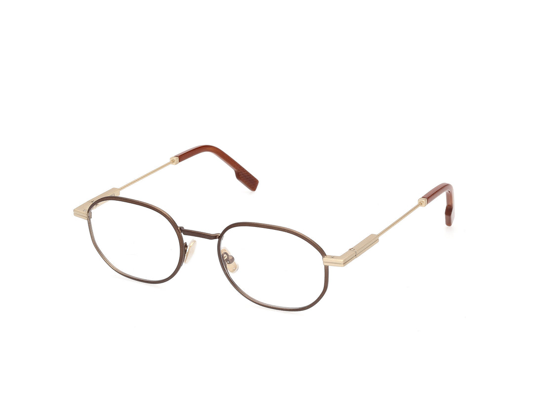 Occhiali da vista ermenegildo zegna ez5351 035 bronce geometric masculino taglia 50mm - Vista principale