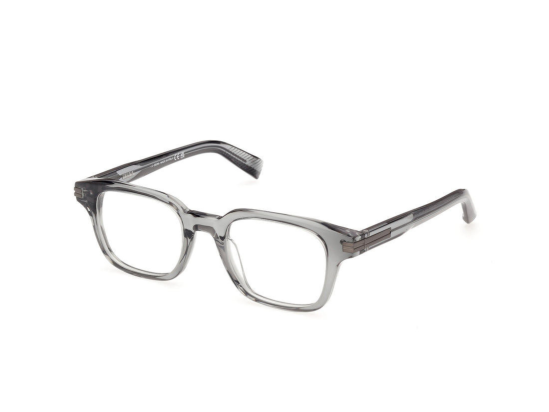 Briller ermenegildo zegna ez5359 020 gris square masculino størrelse 51mm - Hovedvisning
