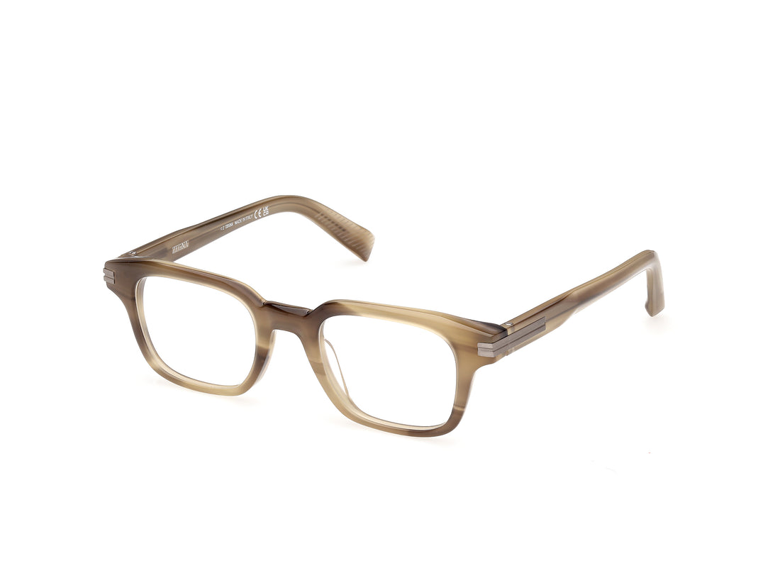 Briller ermenegildo zegna ez5359 050 marron square masculino størrelse 51mm - Hovedvisning