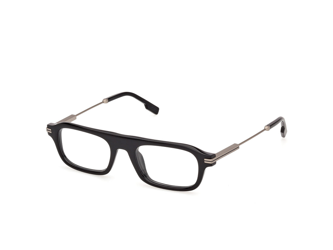 Briller ermenegildo zegna ez5361 001 negro geometric masculino størrelse 51mm - Hovedvisning