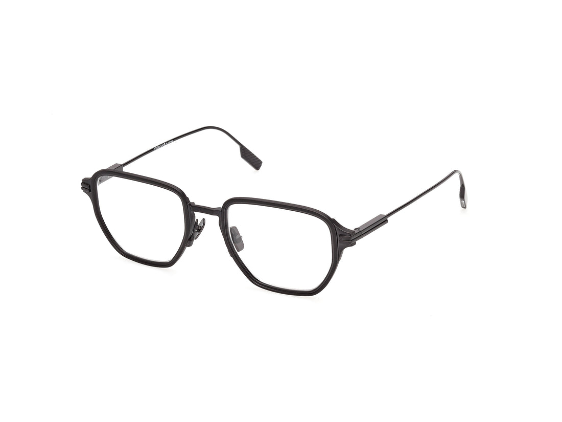 Briller ermenegildo zegna ez5367 009 plateado geometric masculino størrelse 50mm - Hovedvisning