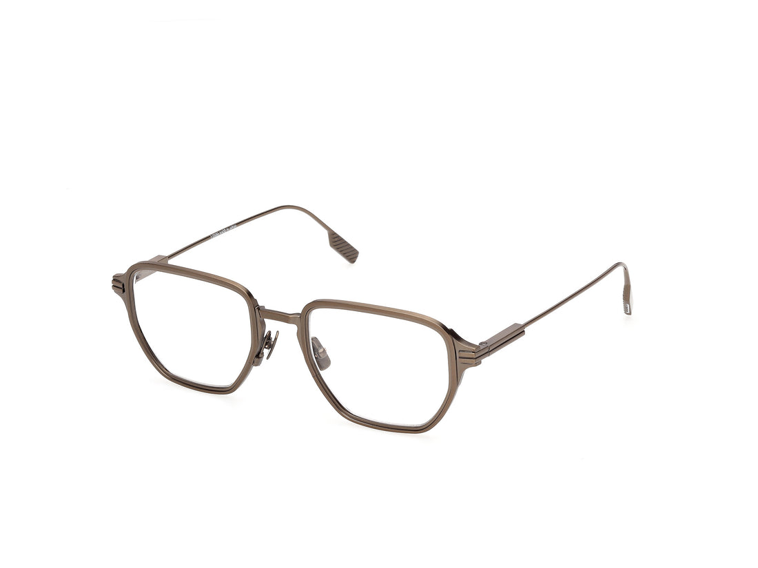 Briller ermenegildo zegna ez5367 037 bronce geometric masculino størrelse 50mm - Hovedvisning