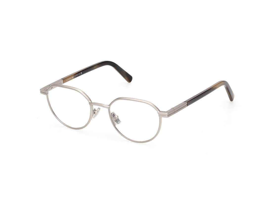 Briller ermenegildo zegna ez5368 017 plateado round masculino størrelse 50mm - Hovedvisning