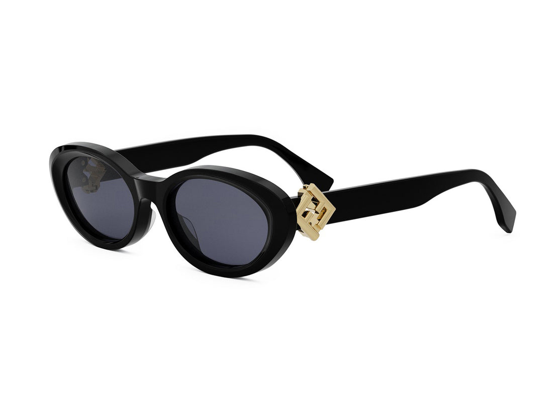 Lunettes de soleil fendi ff diamonds fe40140u 01a black oval femenino taille 53mm - Vue principale