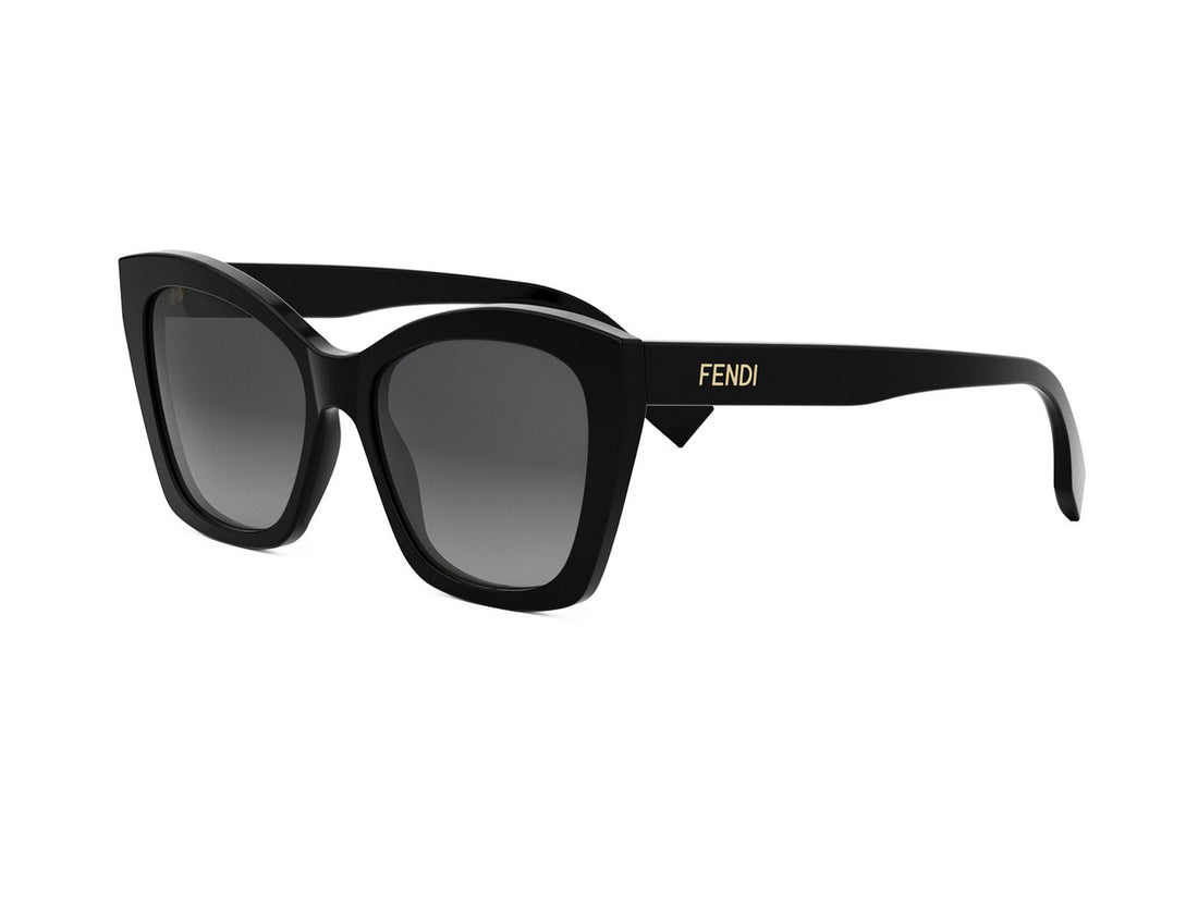 Lunettes de soleil fendi lettering fe40151i 01b black square femenino taille 55mm - Vue principale