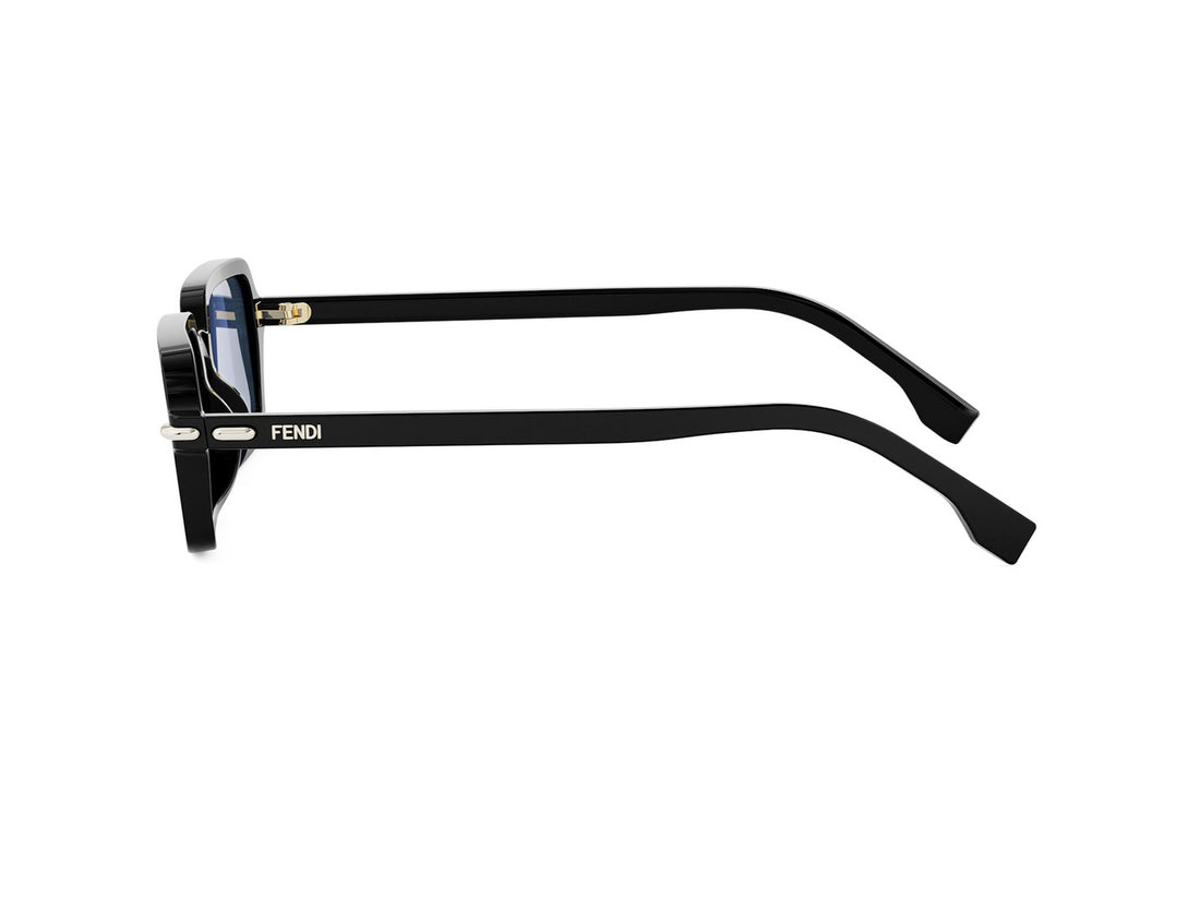 Lunettes de soleil fendi selleria fe40174i 01x black rectangular femenino taille 51mm - Vue détaillée