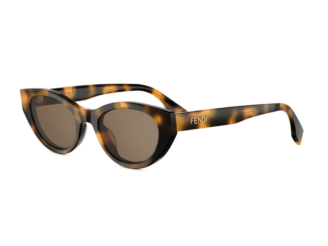 Lunettes de soleil fendi lettering fe40209i 52e havana oval femenino taille 51mm - Vue principale