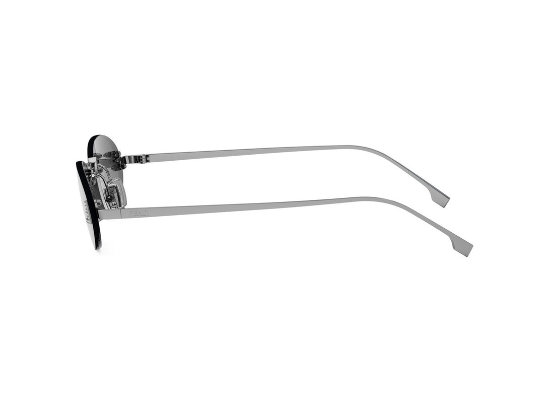 Lunettes de soleil fendi first crystal fe4075us 12a ruthenium oval femenino taille 54mm - Vue détaillée