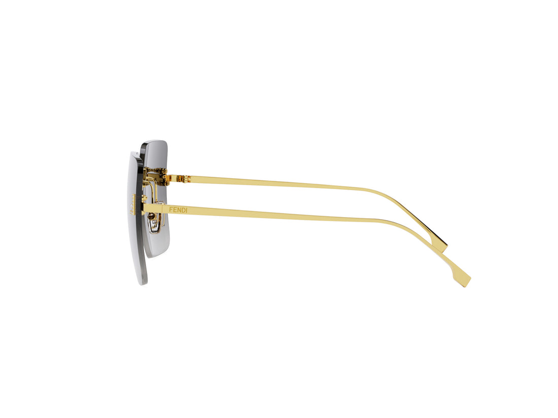 Lunettes de soleil fendi first crystal fe4082us 30b gold geometric femenino taille 59mm - Vue détaillée