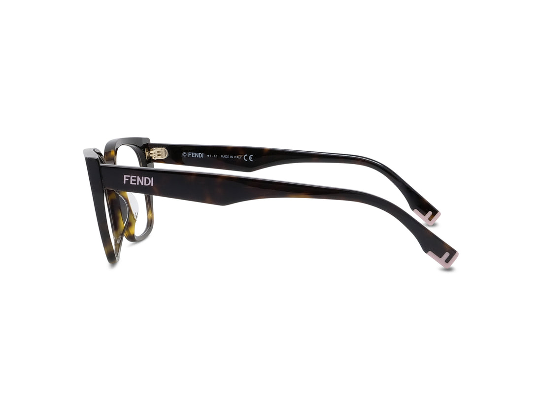 Prescription glasses fendi way fe50001i 052 havana geometric femenino size 52mm - Detailed view