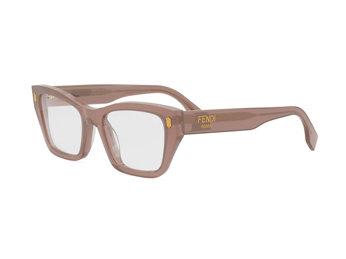 Prescription glasses fendi roma fe50118i 045 brown rectangular femenino size 52mm - Main view