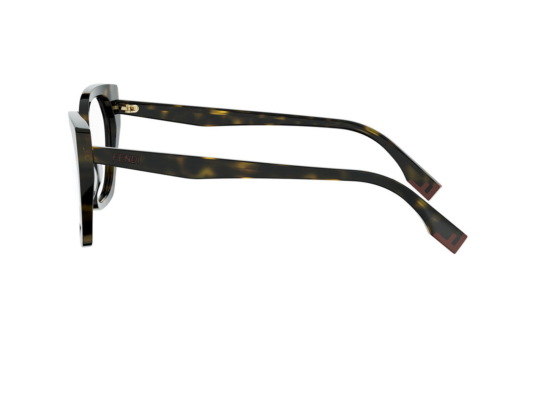 Prescription glasses fendi way fe50136i 052 havana geometric femenino size 53mm - Detailed view