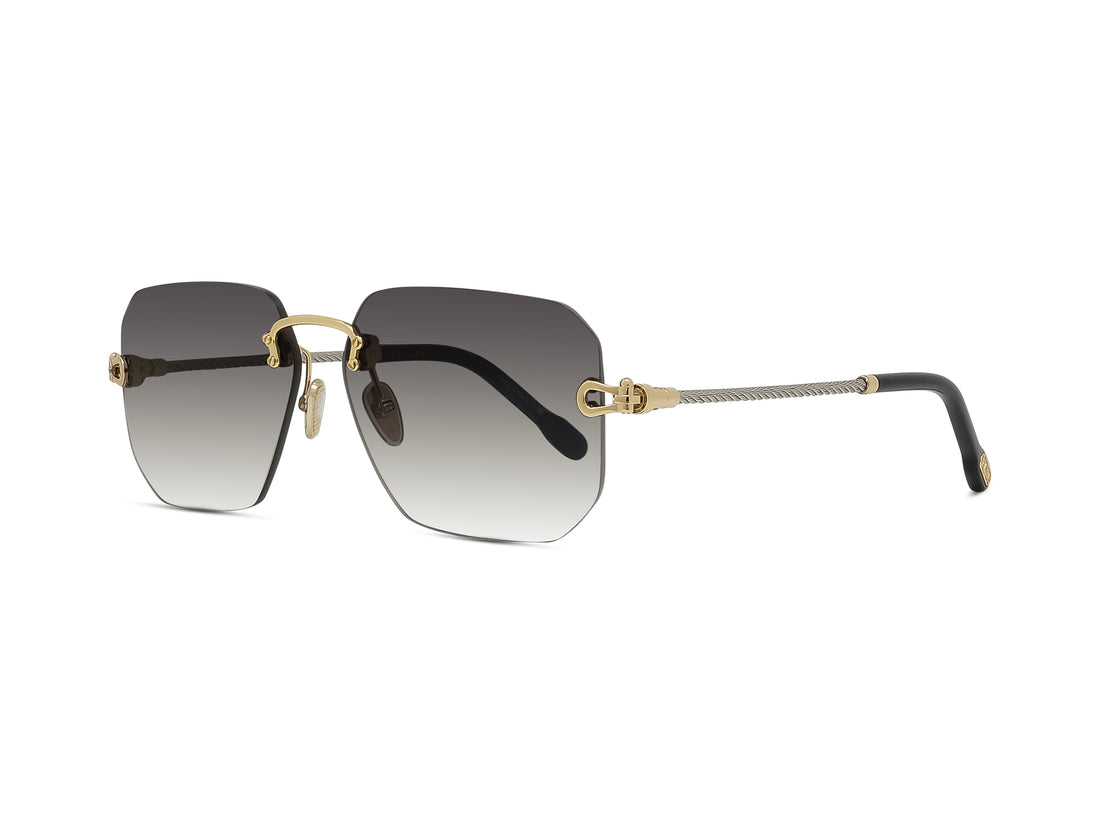 Lunettes de soleil fred manille cable fg40067u 30b gold square femenino taille 60mm - Vue principale