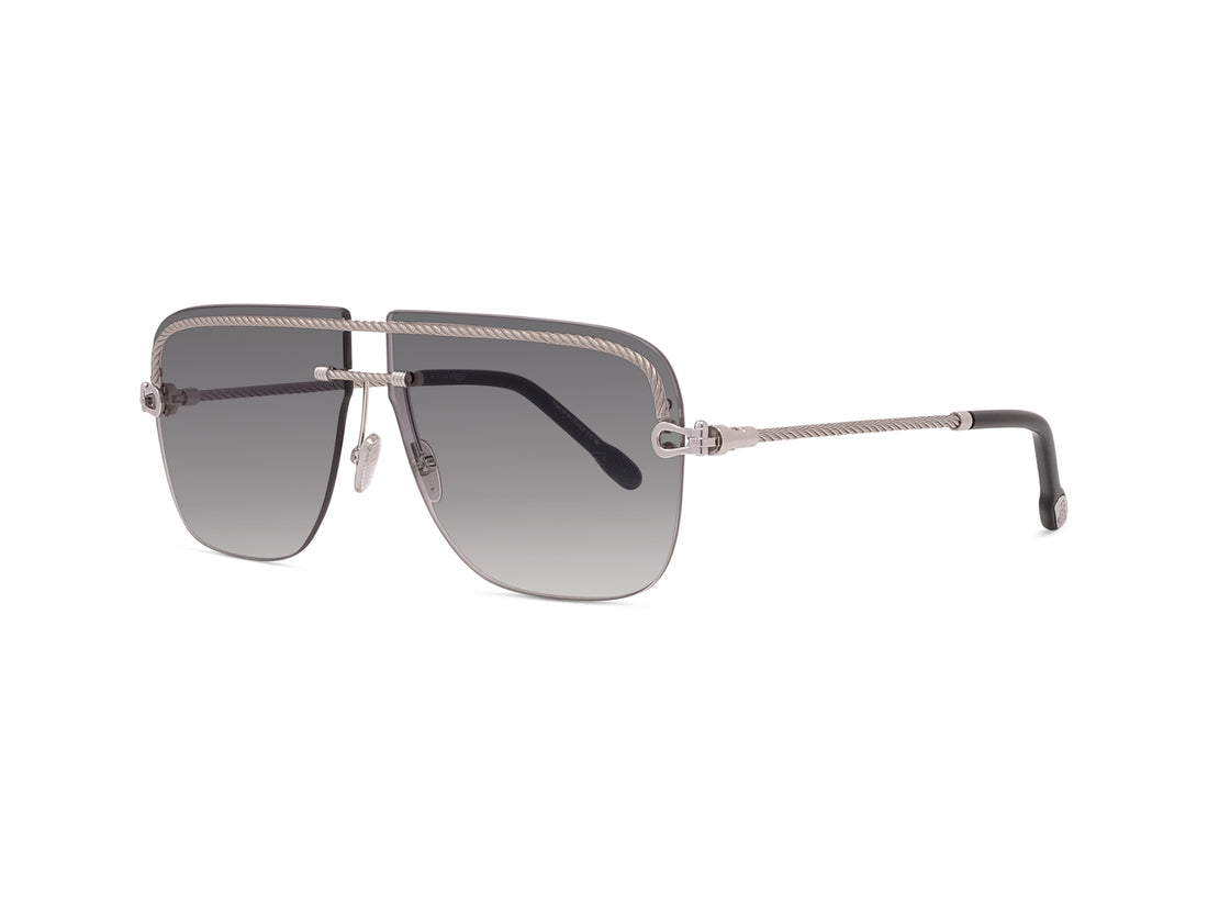 Lunettes de soleil fred manille cable fg40071u 16b palladium rectangular masculino taille 63mm - Vue principale