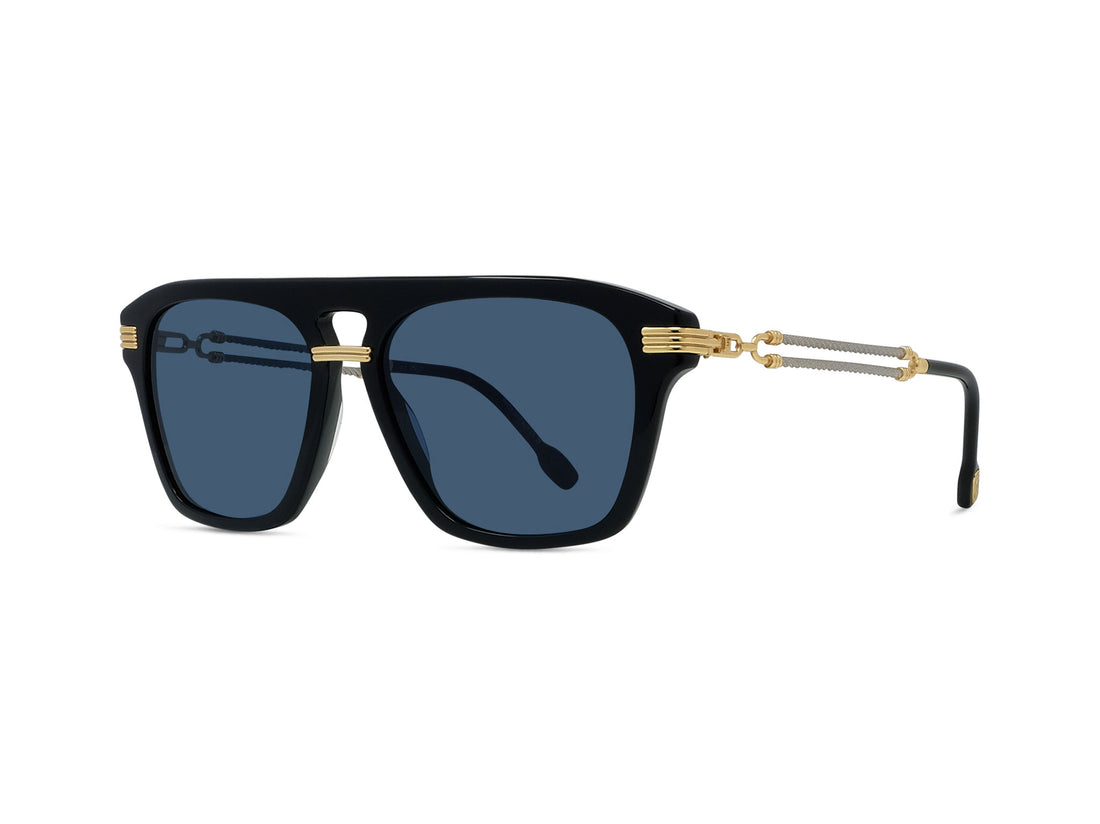 Lunettes de soleil fred double cable fg40076i 01v black square masculino taille 57mm - Vue principale
