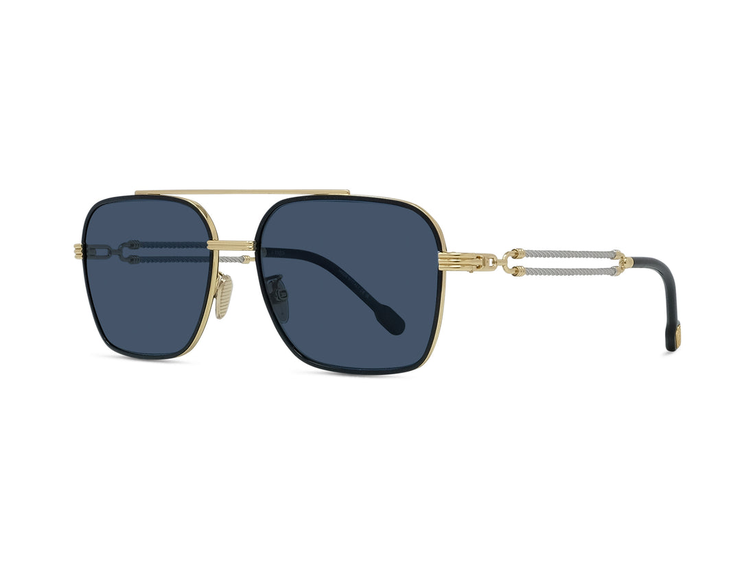 Lunettes de soleil fred double cable fg40080u 30v gold square masculino taille 56mm - Vue principale