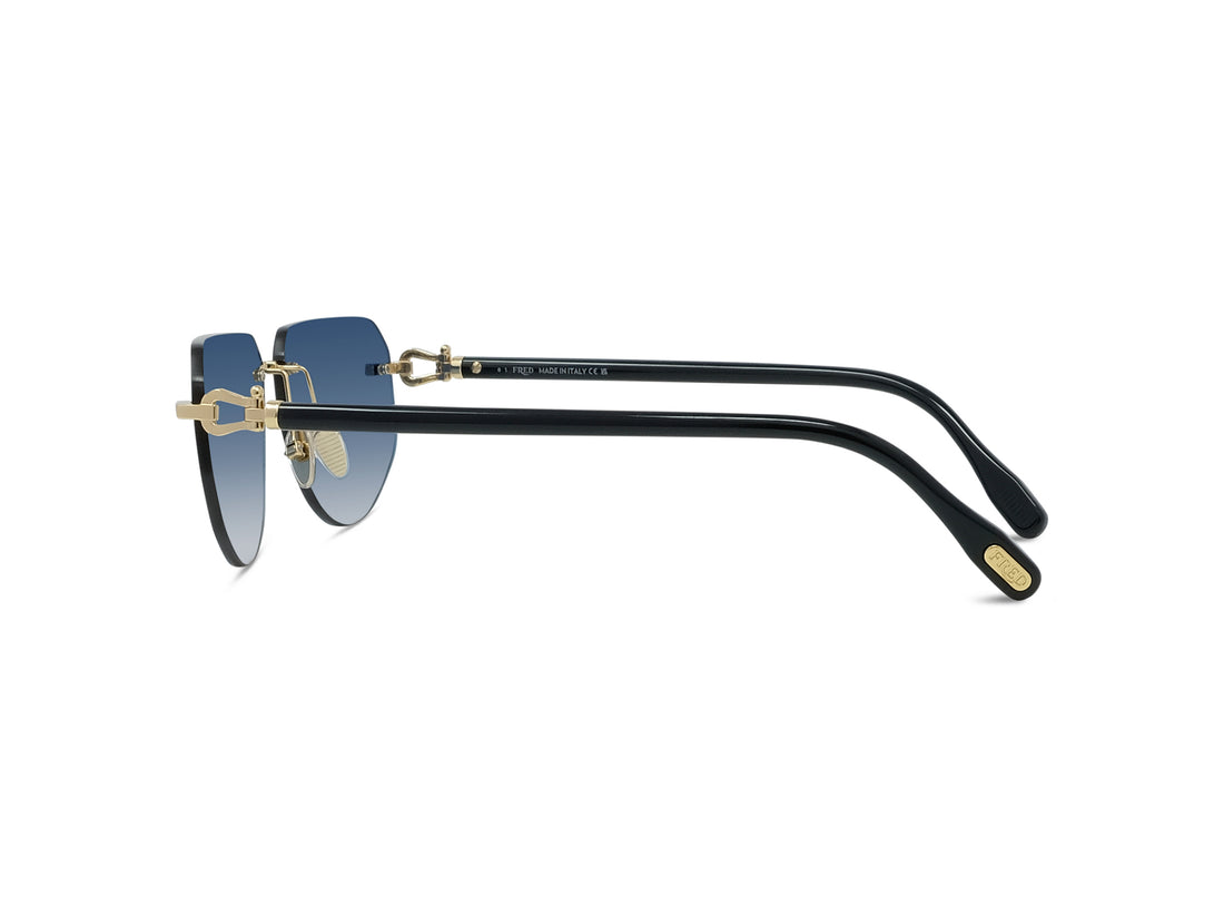 Lunettes de soleil fred manille & cable fg40088u 30w gold geometric masculino taille 59mm - Vue détaillée
