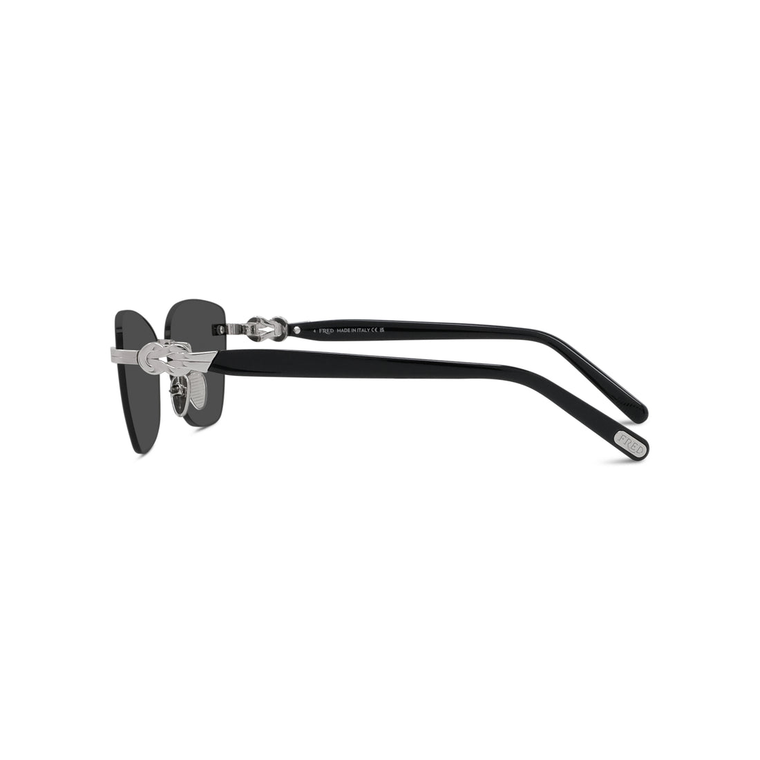 Lunettes de soleil fred chance infinie fg40099u 16a silver cat eye femenino taille 57mm - Vue détaillée