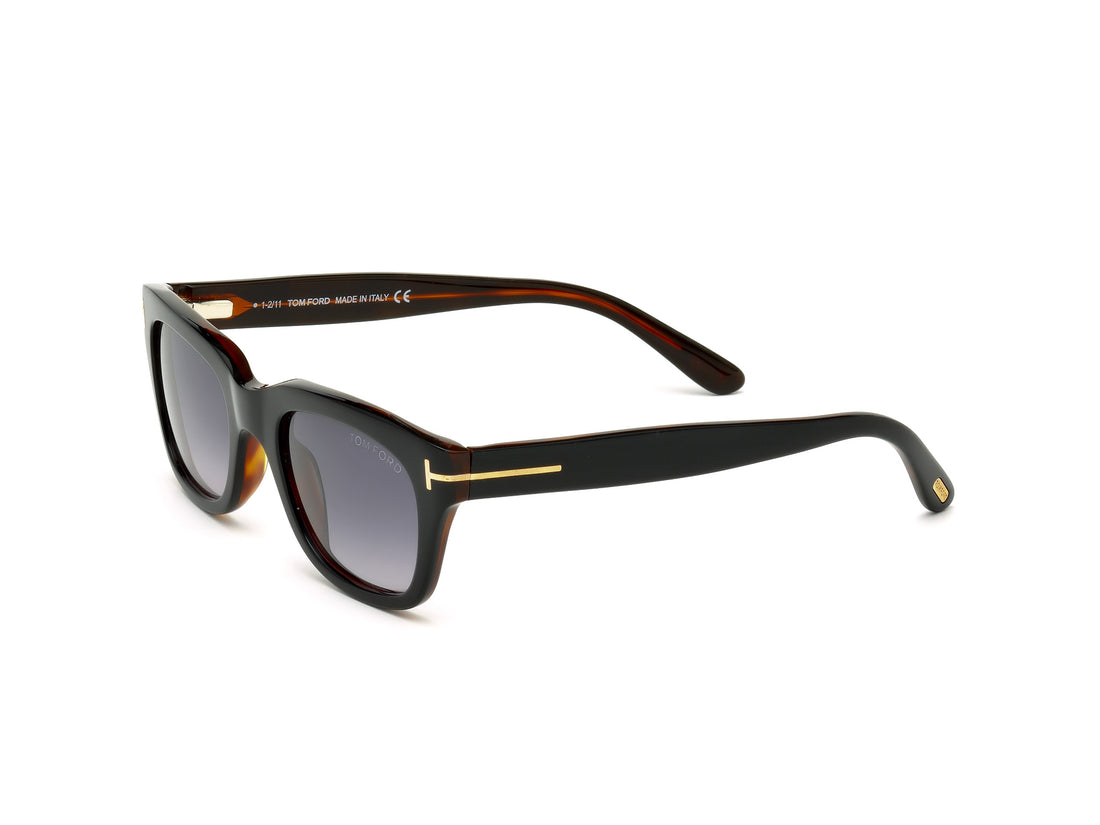 Óculos de sol tom ford ft0237 snowdon 05b negro square masculino tamanho 52mm - Vista de detalhe