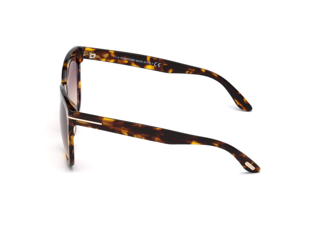 Occhiali da sole tom ford ft0502 52f havana square femenino taglia 55mm - Vista dettagliata