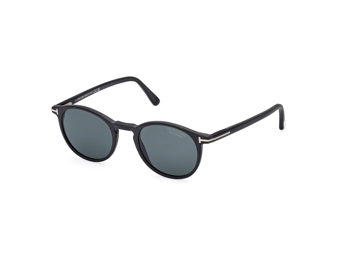 Sonnenbrillen tom ford ft0539 andrea-02 02v negro round masculino größe 48mm - Hauptansicht