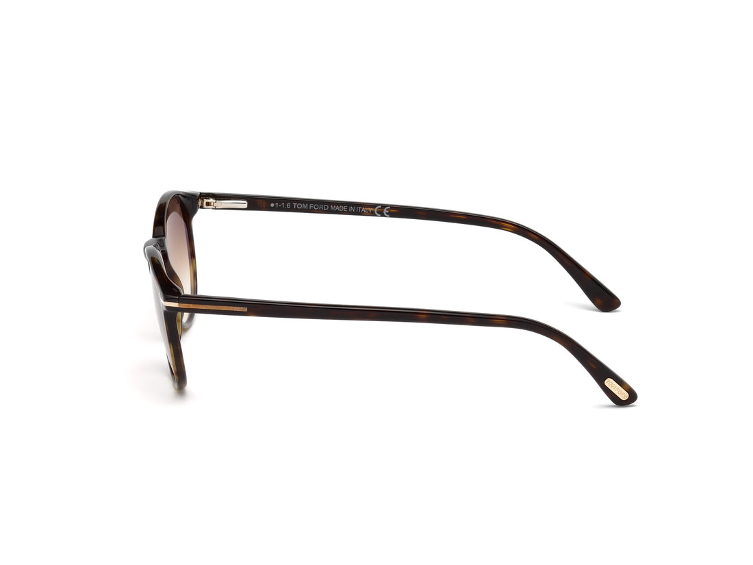 Occhiali da sole tom ford ft0539 52f havana round masculino taglia 48mm - Vista dettagliata