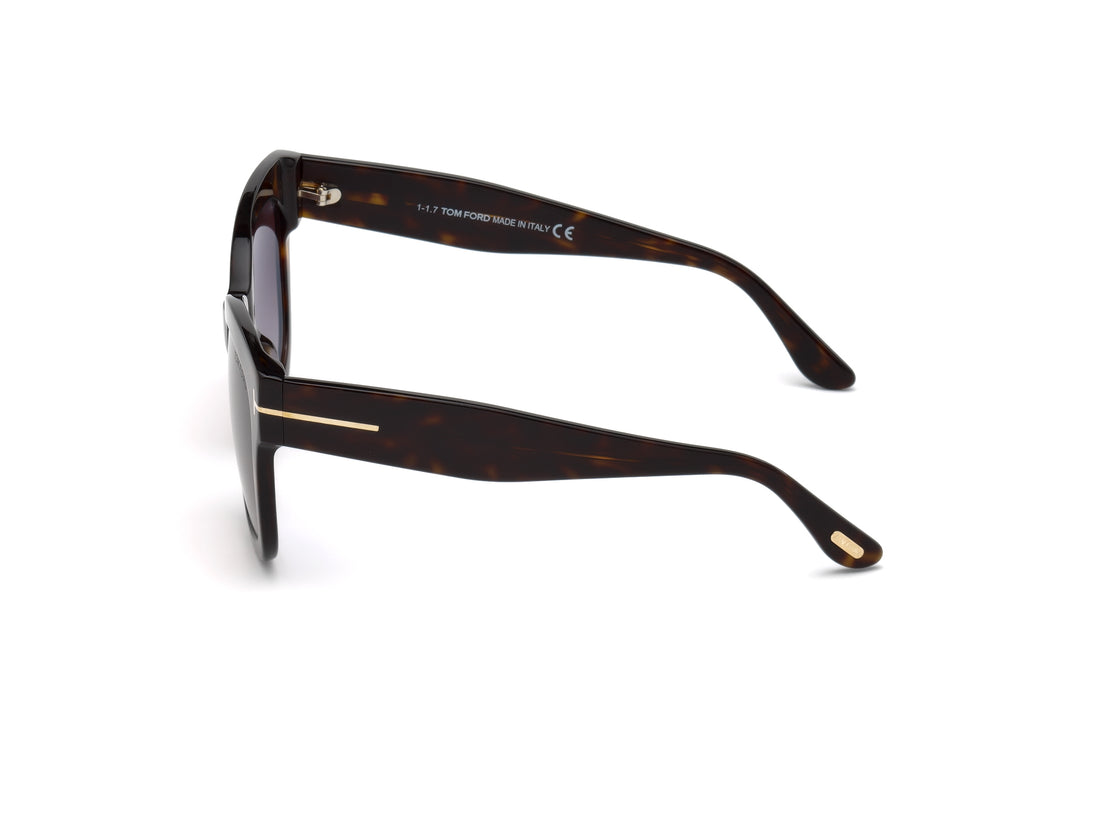 Occhiali da sole tom ford ft0613 52t havana square femenino taglia 52mm - Vista dettagliata