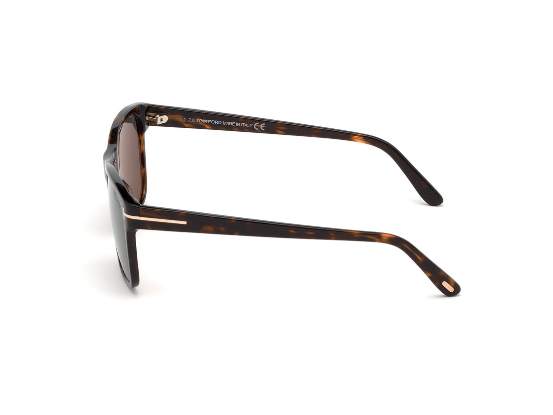Gafas de sol tom ford ft0698 giulio 52d havana rectangular masculino talla 59mm - Vista de detalle